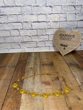 Motion East Lion Belt Gold Tone Adjustable